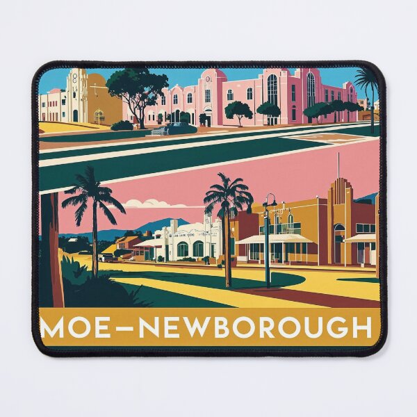 Item preview, Moe Newborough Australia Vintage Travel Tourism 2 designed and sold by TravelersGems.