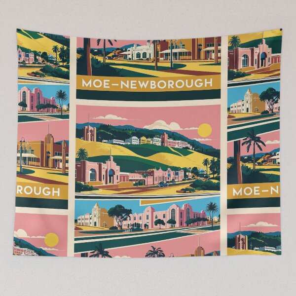 Item preview, Moe Newborough Australia Vintage Travel Tourism 2 designed and sold by TravelersGems.