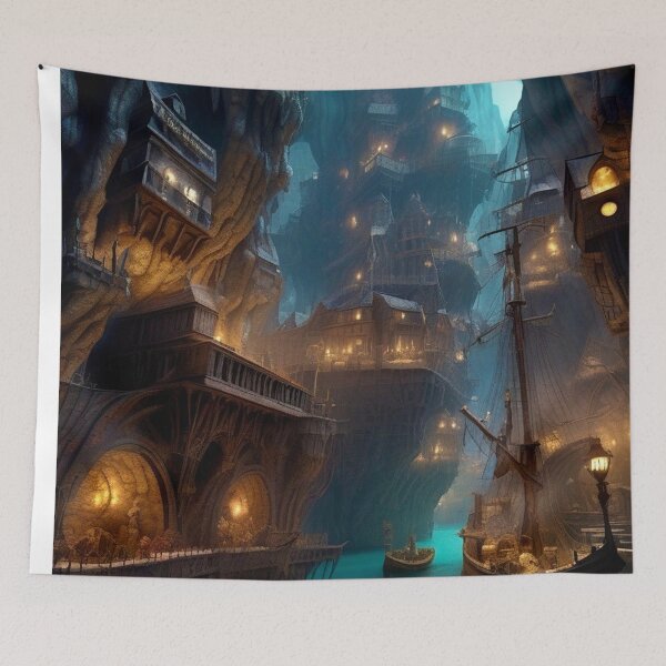 Item preview, Smugglers Cove - Fantasy Art concept designed and sold by Delerat7.