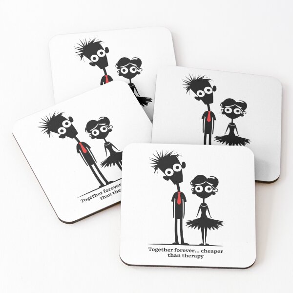 Item preview, Together Forever Cheaper Than Therapy – Funny Couple Quote Design designed and sold by WHDProduction45.