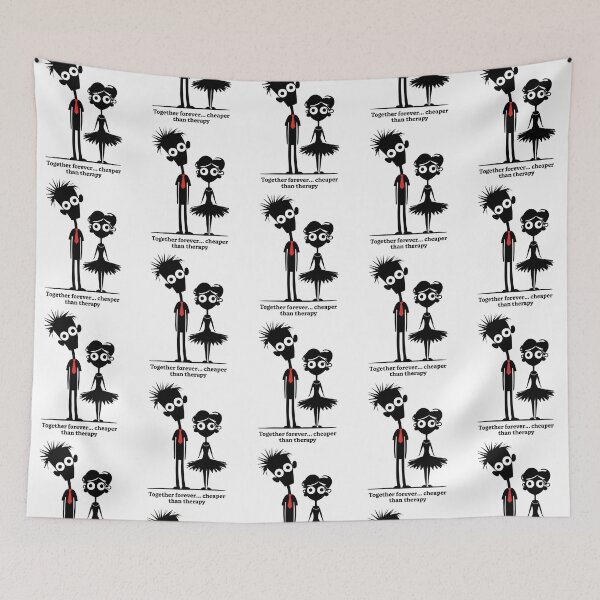 Item preview, Together Forever Cheaper Than Therapy – Funny Couple Quote Design designed and sold by WHDProduction45.