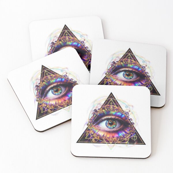 Item preview, Third Eye Alien Cat – Premium Psychedelic Sticker Reloaded Vibe designed and sold by Imaginarium of Chaos falcon88 .