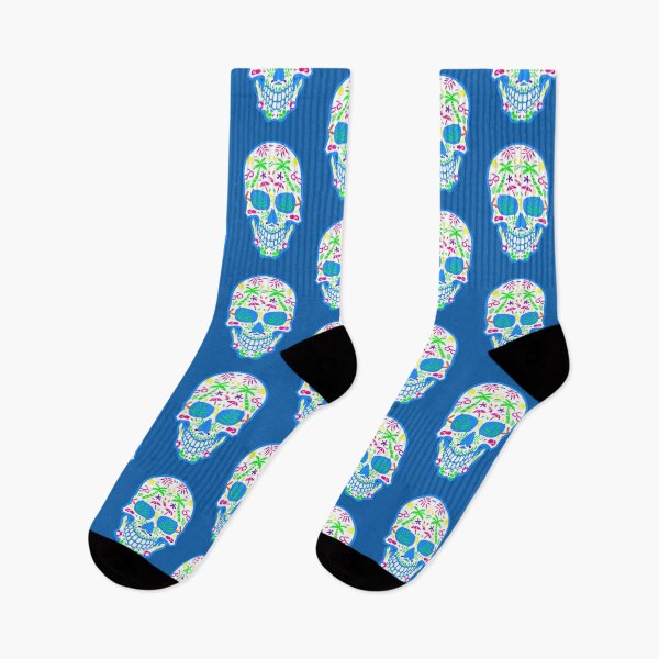 Item preview, summerween halloween summer sugar skull tropical designed and sold by Gossip Rag.