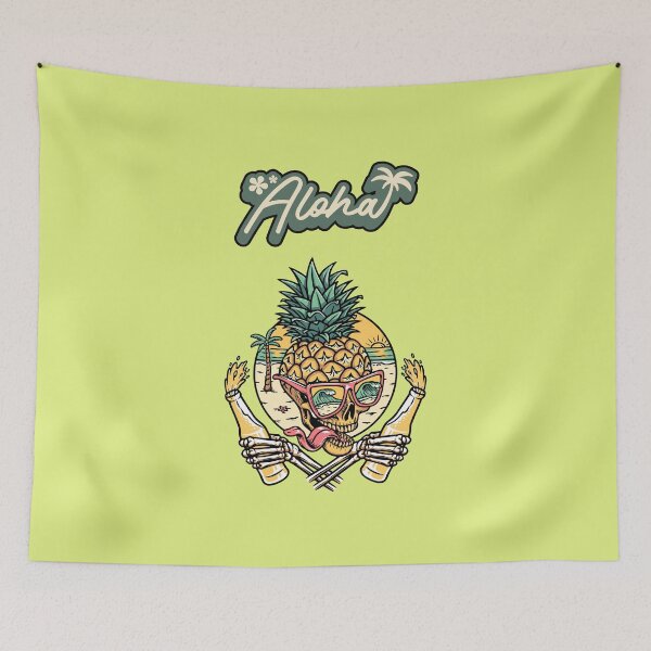 Item preview, Pineapple Skull Aloha Summer designed and sold by FanFest.