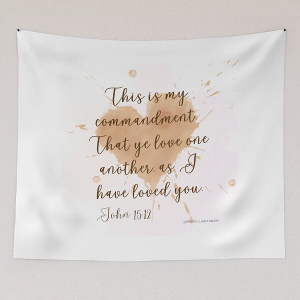 Item preview, John 15:12 Love one another designed and sold by Prairie Light Media.