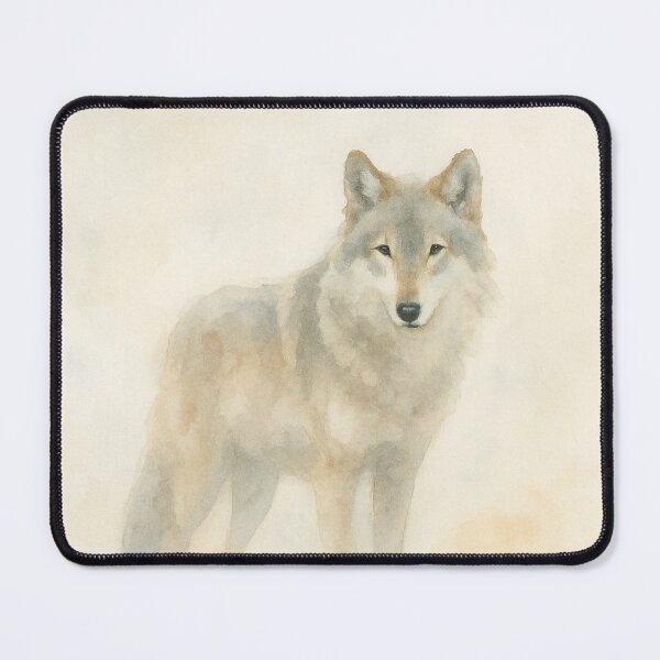 Item preview, Ethereal Wolf Spirit Watercolor designed and sold by ArtfulZuzu.