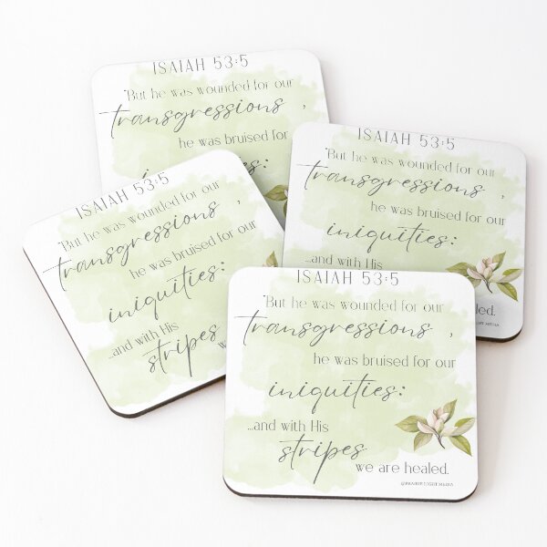 Item preview, Isaiah 53:5 With His stripes we are healed designed and sold by Prairie Light Media.