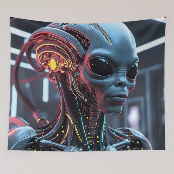 Item preview, Cybernetic Grey: Sentinel of the Future designed and sold by AlienInkvasion.