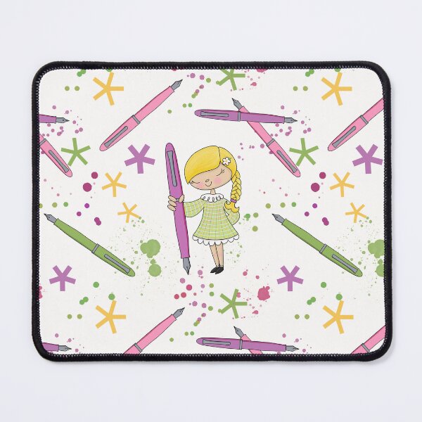Item preview, Cute Girl with Fountain Pens designed and sold by conklinephotos.