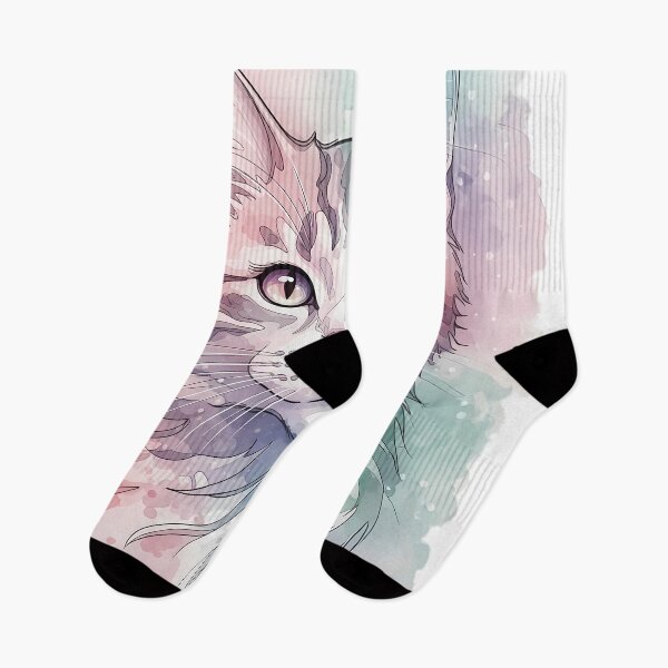 Item preview, Cute pastel watercolor cat  designed and sold by Nazardes.