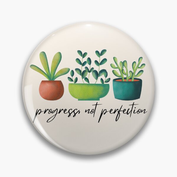 Item preview, Progress, not perfection designed and sold by Keeping Art Heavenly.