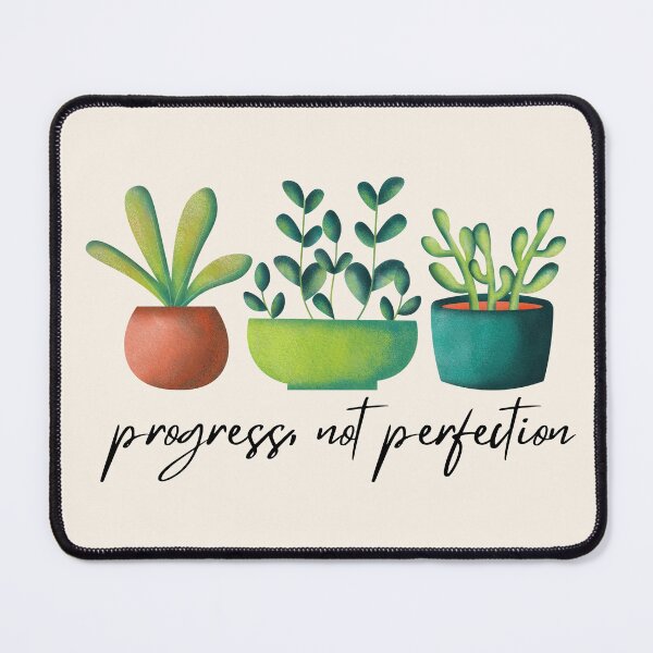 Item preview, Progress, not perfection designed and sold by Keeping Art Heavenly.