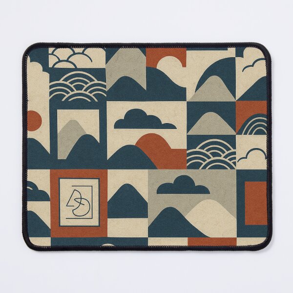 Item preview, Abstract Landscapes in Terra & Indigo designed and sold by Zenvo.