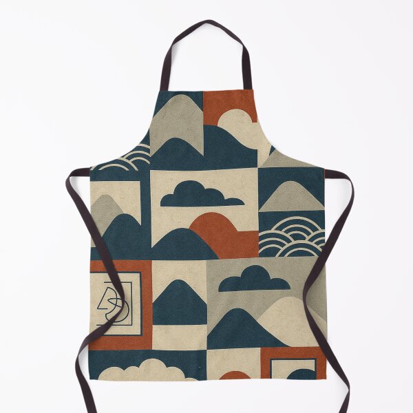 Item preview, Abstract Landscapes in Terra & Indigo designed and sold by Zenvo.