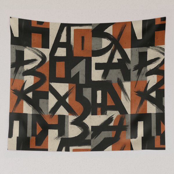 Item preview, Brushed Alphabet Chaos designed and sold by Zenvo.