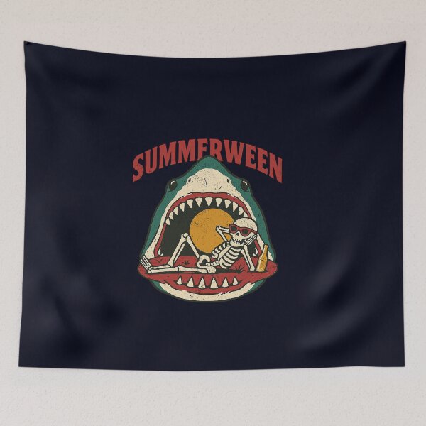 Item preview, Summerween Skeleton in the Jaws of a shark designed and sold by FunnehGacha.