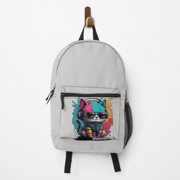 Item preview, Cyberpunk Kitty: Retro-Futuristic Feline Cool designed and sold by BasmaAtef.