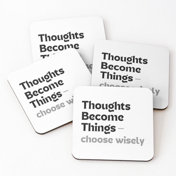 Item preview, Thoughts Become Things — Choose Wisely – Inspirational Affirmation Quote for Mindset & Manifestation designed and sold by MakeMyDaze.