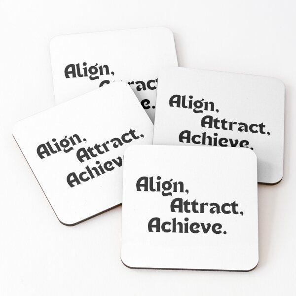 Item preview, Align, Attract, Achieve – Motivational Affirmation Quote for Manifestation & Success designed and sold by MakeMyDaze.