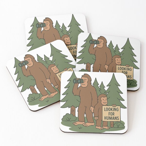 Item preview, Looking for Humans – Bigfoot Forest Patrol designed and sold by Flipped World Society.