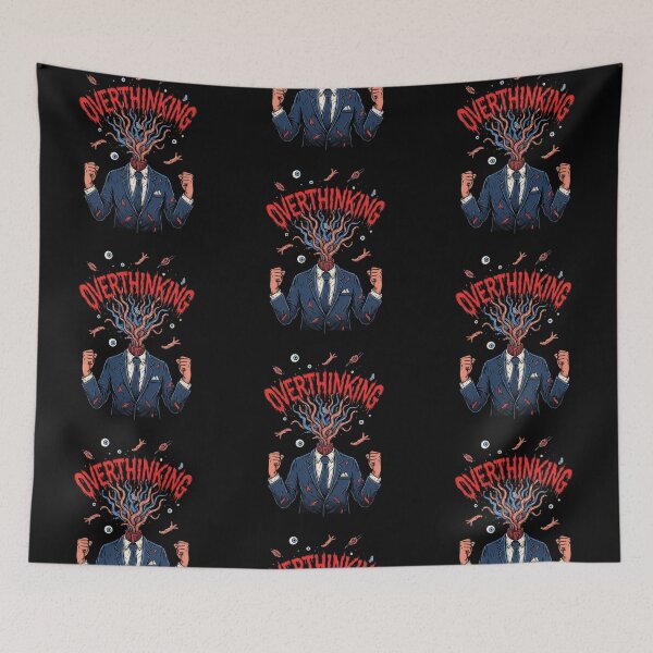 Item preview, Overthinking Exploding Brain Surreal Stress designed and sold by Tigerr3g.