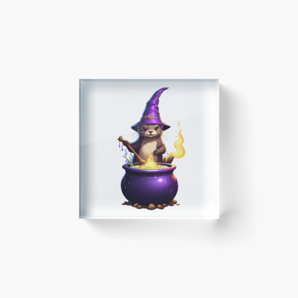 Item preview, Whimsigothic Mystic Alchemist Otter T-Shirt designed and sold by MeowMoodCo.