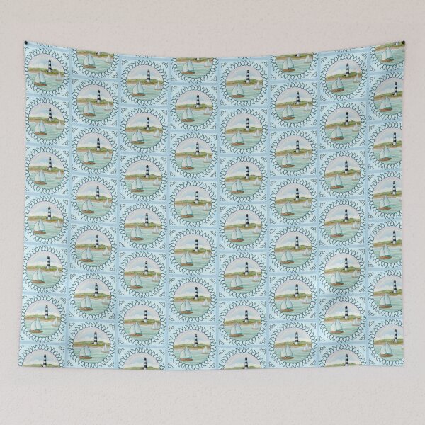 Item preview, Sailboats Lighthouse designed and sold by artmuvz.