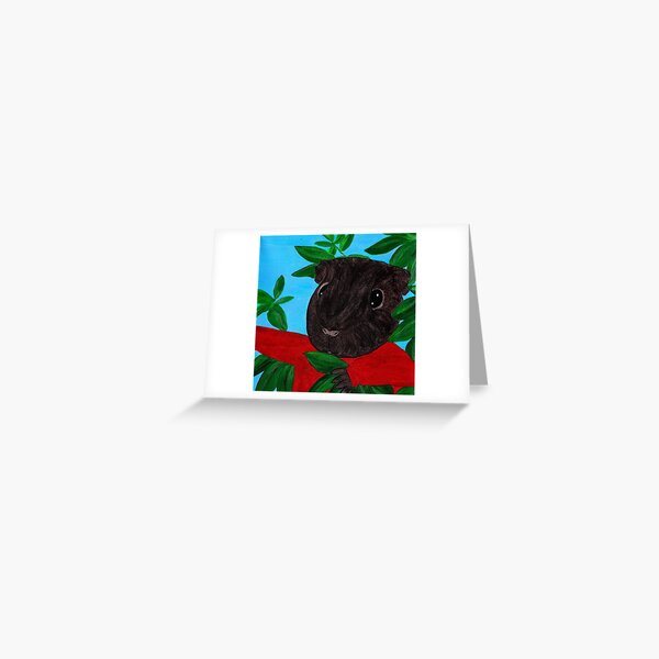 Item preview, Instantané du cochon d'Inde - Belvédère dans les plantes designed and sold by Guinea Pigs and Books.