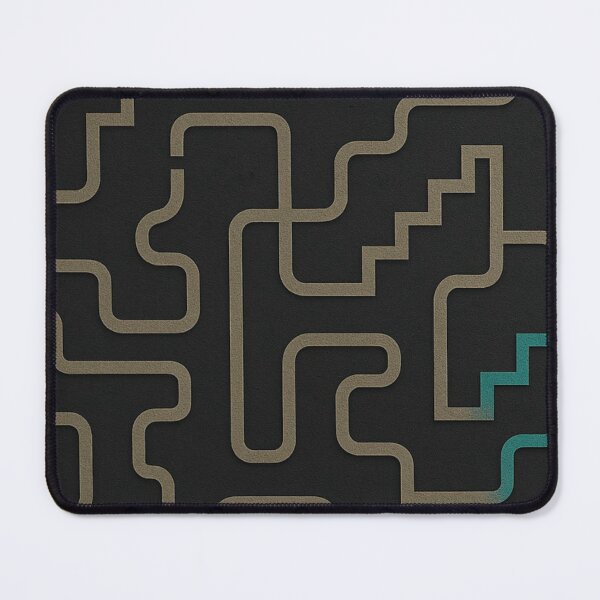 Item preview, Retro Grid Maze – Digital Pathways designed and sold by Zenvo.