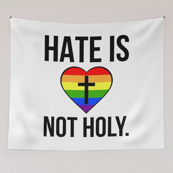 Item preview, Hate is not holy  designed and sold by Rachel the Artist .