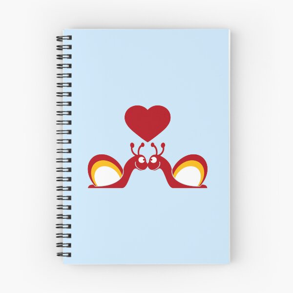 Item preview, Kissing Snail Heart Love Couple Team Friends Symbol designed and sold by shirt-o-mat.