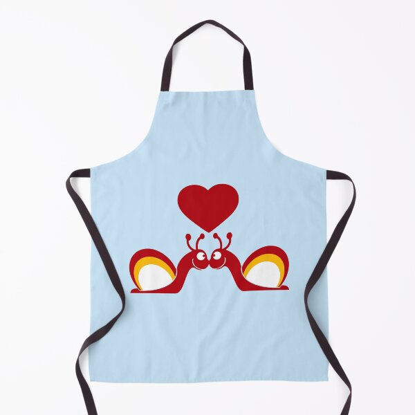 Item preview, Kissing Snail Heart Love Couple Team Friends Symbol designed and sold by shirt-o-mat.