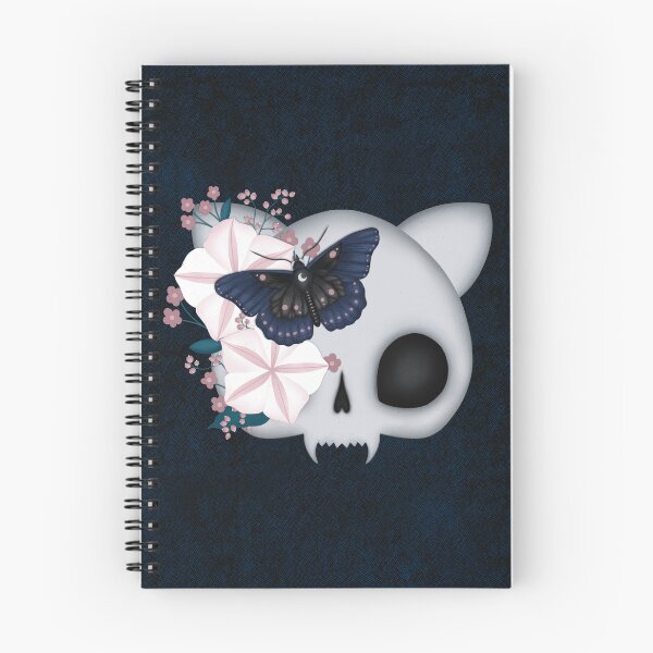 Item preview, Cute Cat Skull Moonflower  designed and sold by Creativedusk.