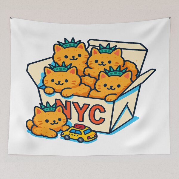Item preview,  New York Kitty Nuggets – Funny Cute Kitten Nuggets for Cat Lovers designed and sold by Globalcitytees.