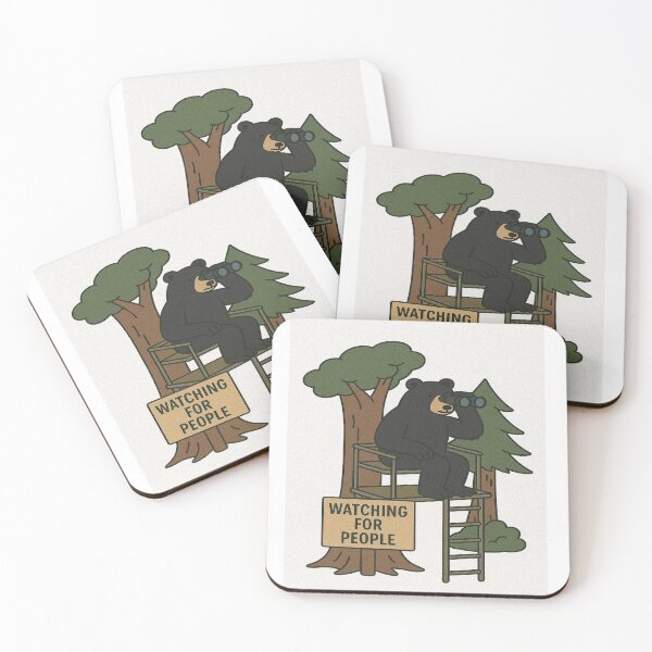 Item preview, Bear Watch: “Watching for People” designed and sold by Flipped World Society.