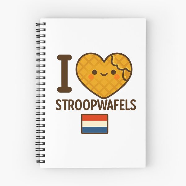 Item preview, I LOVE STROOPWAFELS - IK HOU VAN STROOPWAFELS (schattige Nederlands stroopwafel vlag) designed and sold by Canto Canuck.