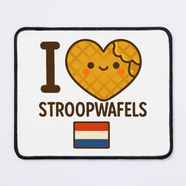 Item preview, I LOVE STROOPWAFELS - IK HOU VAN STROOPWAFELS (schattige Nederlands stroopwafel vlag) designed and sold by Canto Canuck.