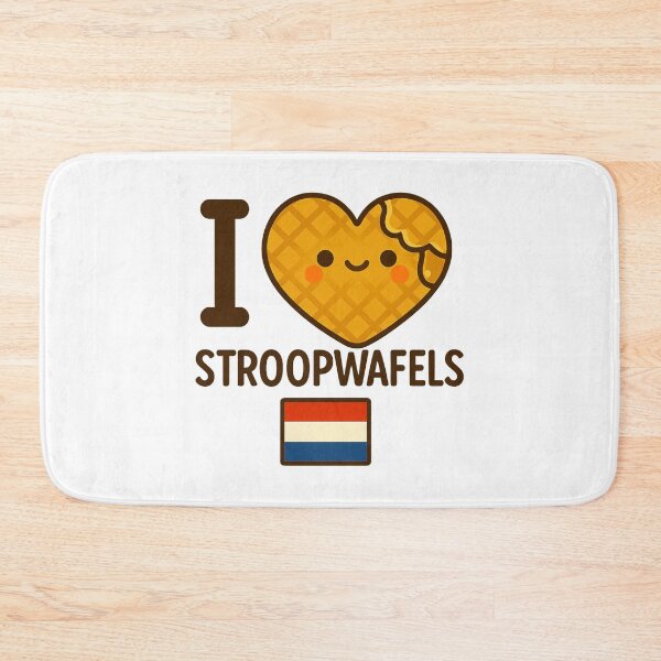 Item preview, I LOVE STROOPWAFELS - IK HOU VAN STROOPWAFELS (schattige Nederlands stroopwafel vlag) designed and sold by Canto Canuck.