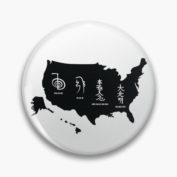 Item preview, Reiki Map - United States designed and sold by marcosty.