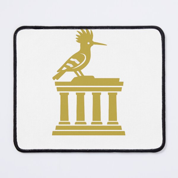 Item preview, Golden Hoopoe on Ancient Throne - Luxury Majestic Bird Art designed and sold by RWADSTUDIO.