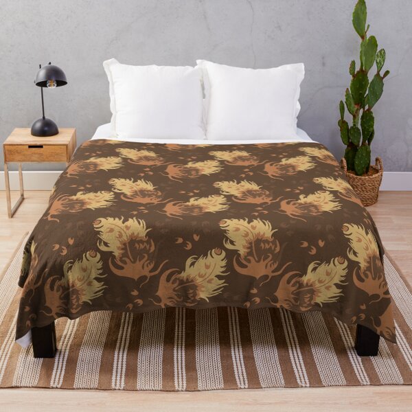 Item preview, Paper Cut Silk Screened Fashion Feather Brown Seamless Repeat designed and sold by Sharon Schwalbe.