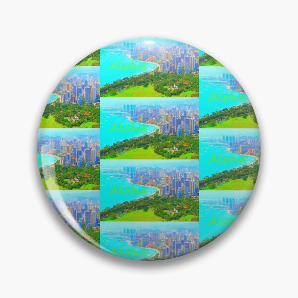 Item preview, Waikiki Bay From Diamond Head VI designed and sold by R-F-B.
