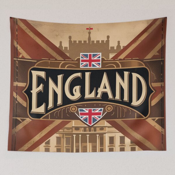 Item preview, Vintage England Travel Poster designed and sold by Rue Market.