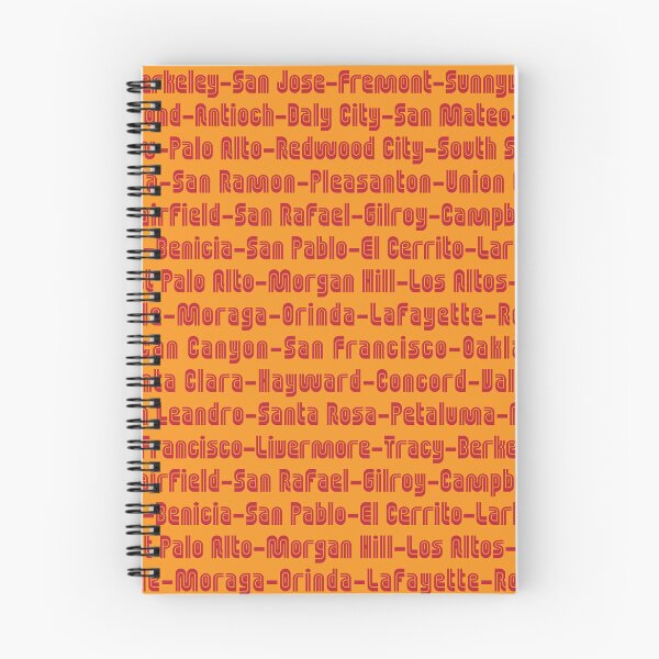 Item preview, San Francisco Bay Area Cities Pattern in SF Muni Script designed and sold by PIXEL POP DESIGNS - Beyond the Norm!.