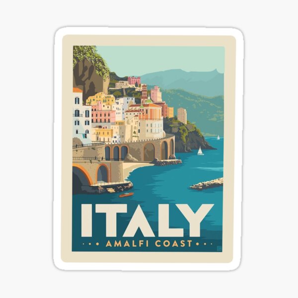 Aperçu de l'œuvre Art Carte Postale Italie/Côte Amalfitaine créée et vendue par cameliaslazaro.