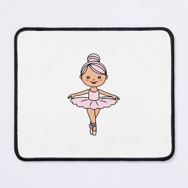 Item preview, Graceful Pink Ballerina Dancer Illustration designed and sold by RM-Journey.