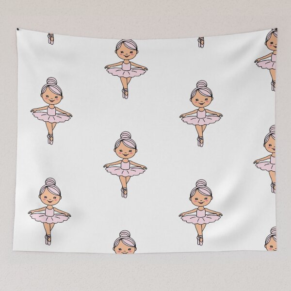 Item preview, Graceful Pink Ballerina Dancer Illustration designed and sold by RM-Journey.