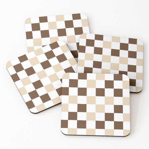 Item preview, espresso brown block pattern designed and sold by darlingdixie.