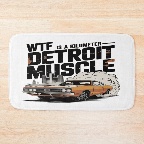 Item preview, WTF Is a Kilometer – Detroit Muscle Patriotic Edition designed and sold by Globalcitytees.