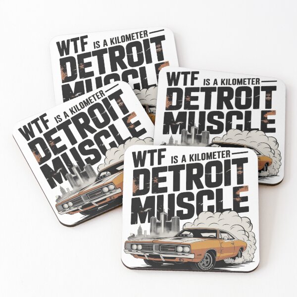Item preview, WTF Is a Kilometer – Detroit Muscle Patriotic Edition designed and sold by Globalcitytees.